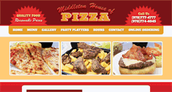 Desktop Screenshot of middletonhouseofpizza.com